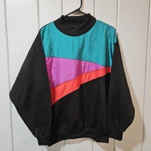 Vintage Southern Classics Color Block Mens Pullover Sweatshirt Size 38/18W